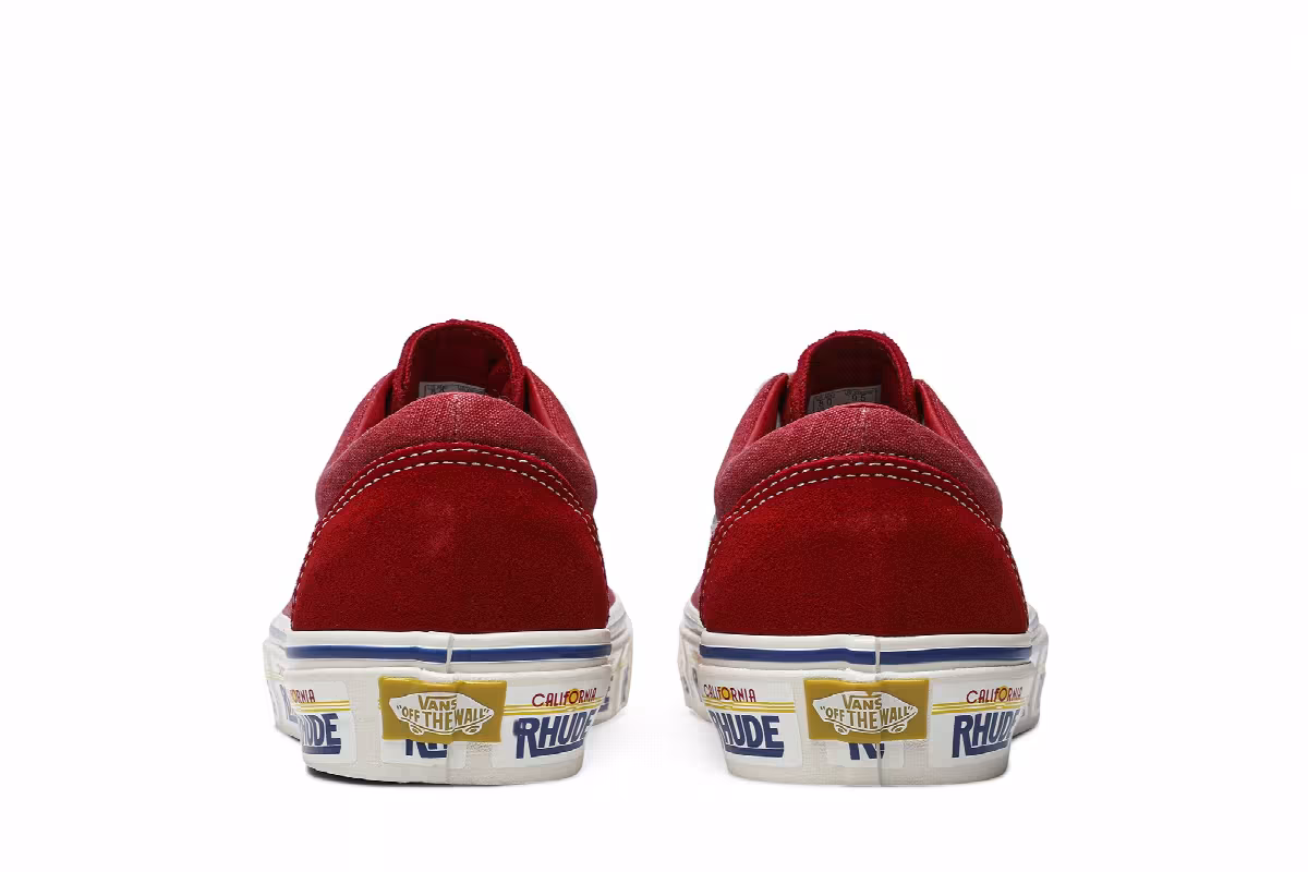 Rhude x Vans Bold Ni California Plate - Red, view 7