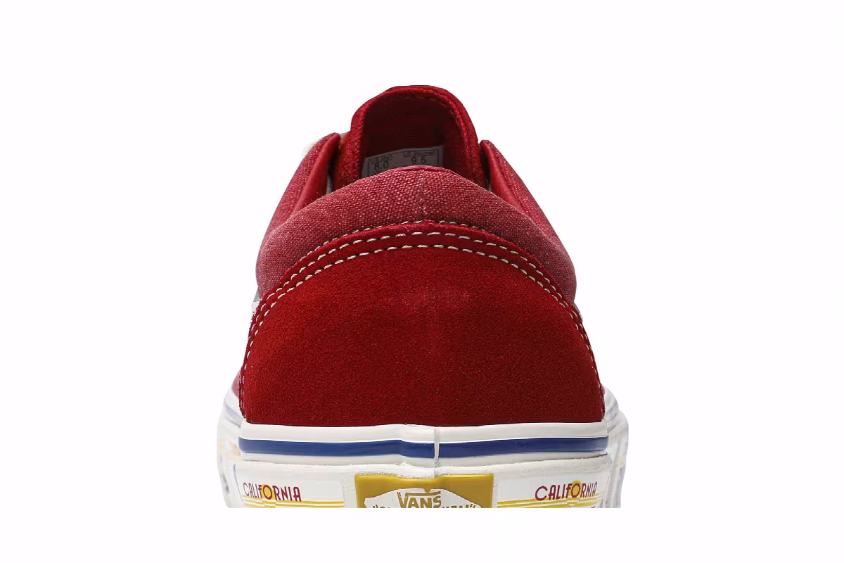 Rhude x Vans Bold Ni California Plate - Red, view 8