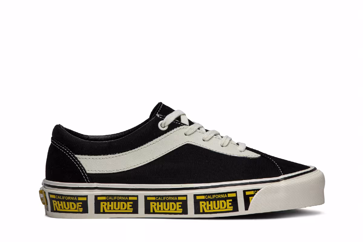 Rhude x Vans Bold Ni Black, view 2