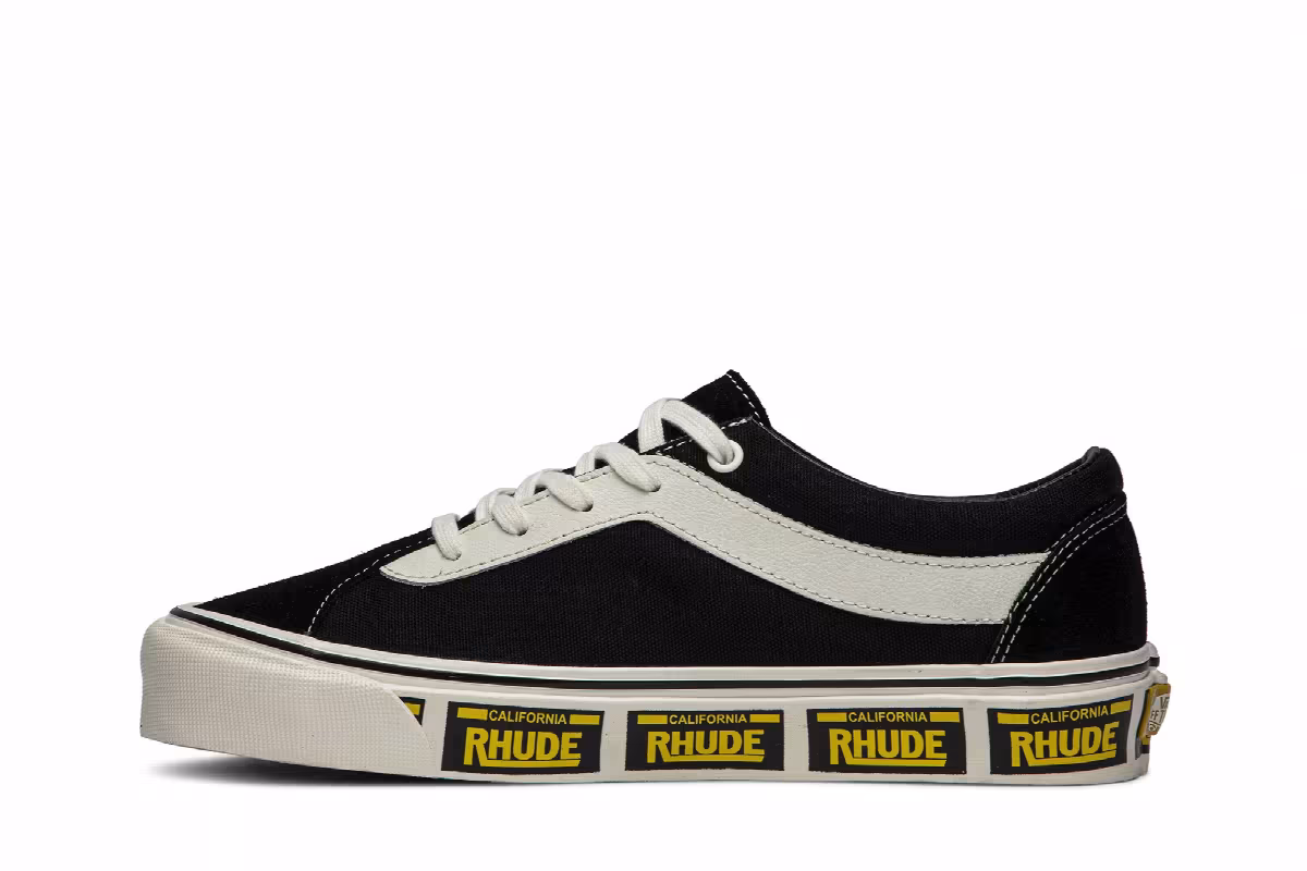 Rhude x Vans Bold Ni Black, view 4