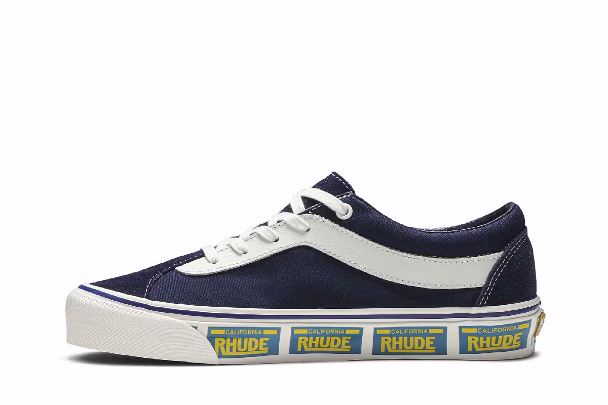Rhude x Vans Bold Ni Navy, view 4