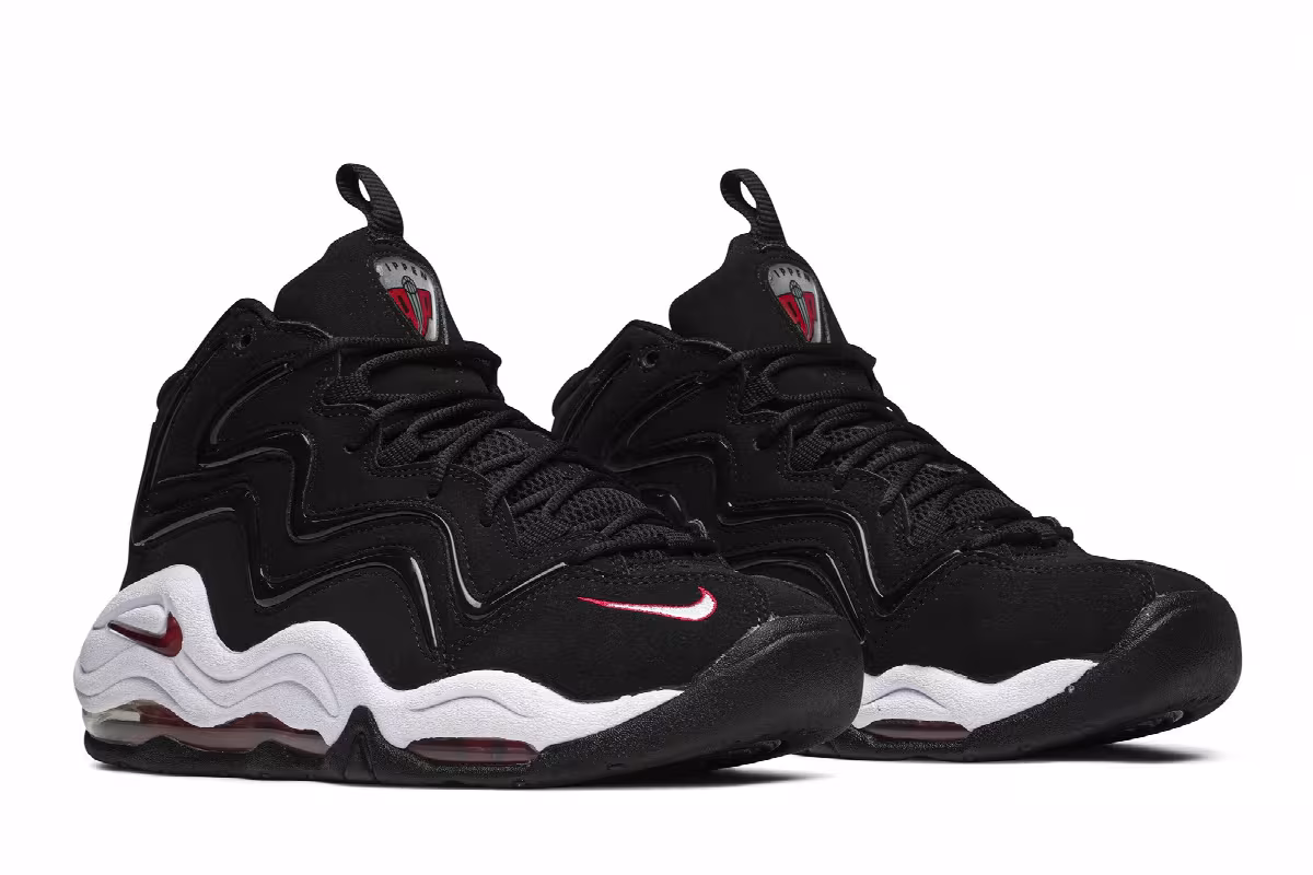 Nike Air Pippen Black Varsity Red 2008, view 9