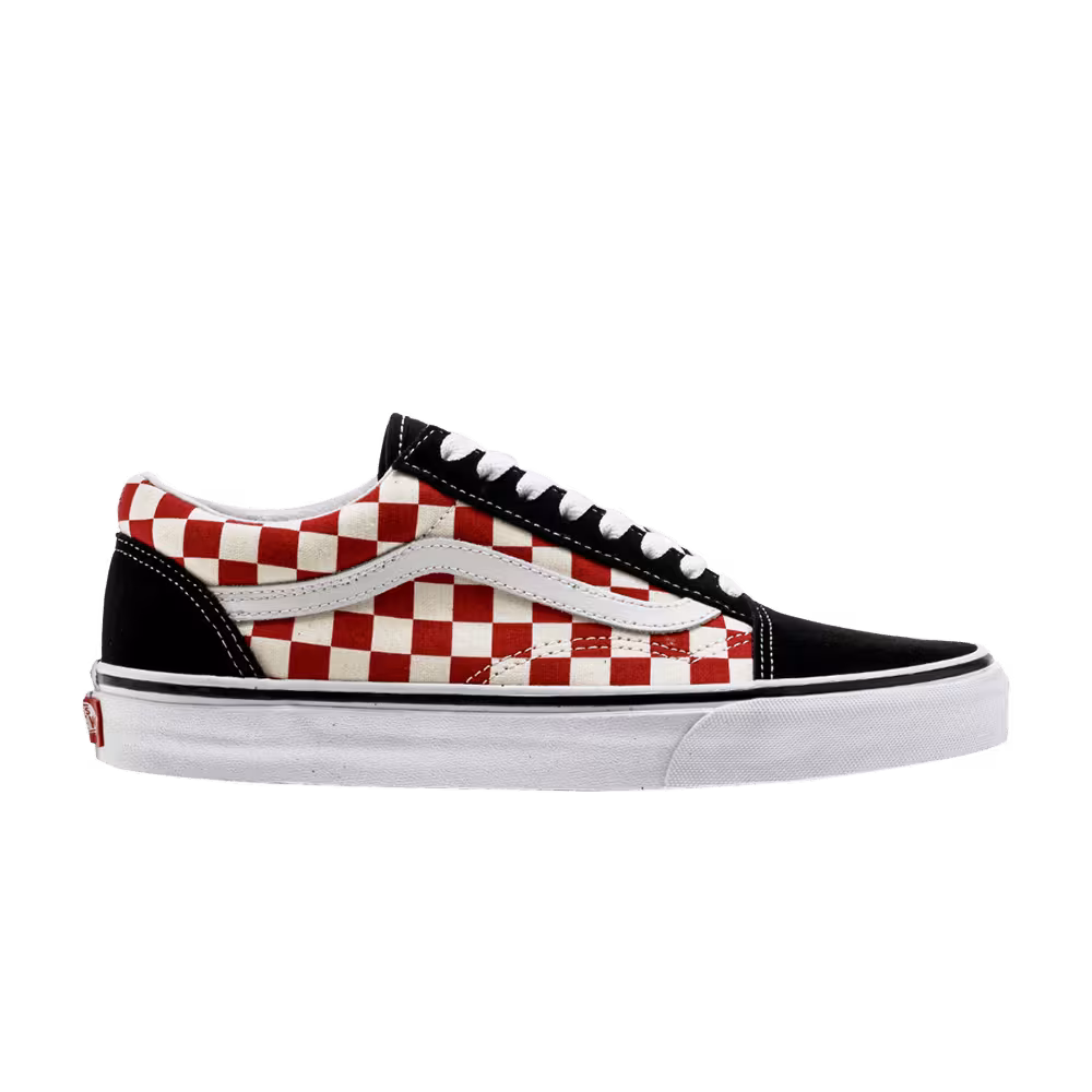Vans Old Skool Red Checkerboard
