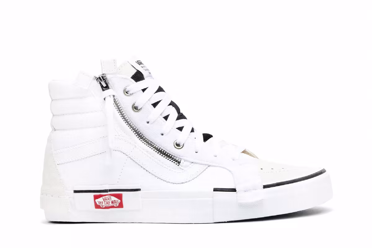 Vans SK8-Hi CAP LX Reissue White Checkerboard, view 2
