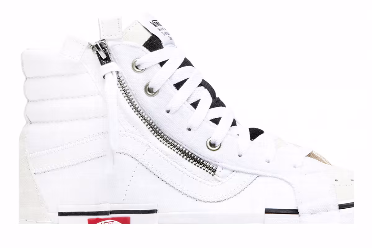 Vans SK8-Hi CAP LX Reissue White Checkerboard, view 3