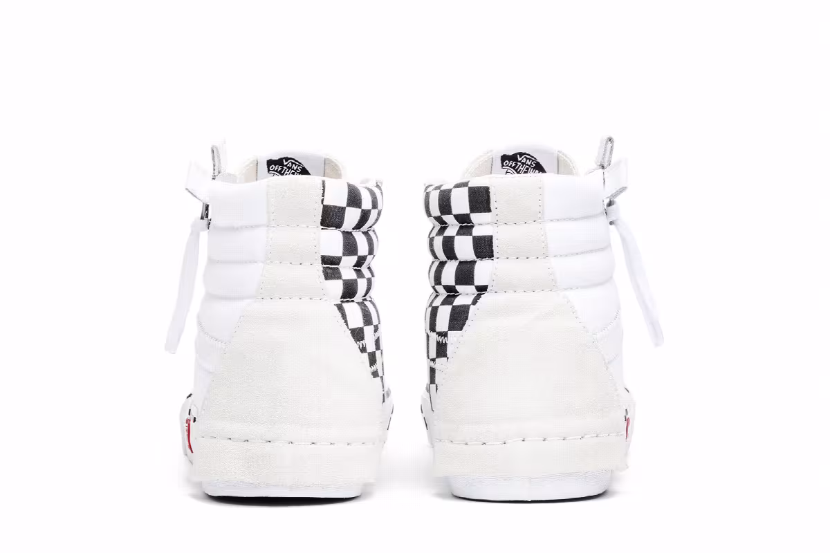 Vans SK8-Hi CAP LX Reissue White Checkerboard, view 7