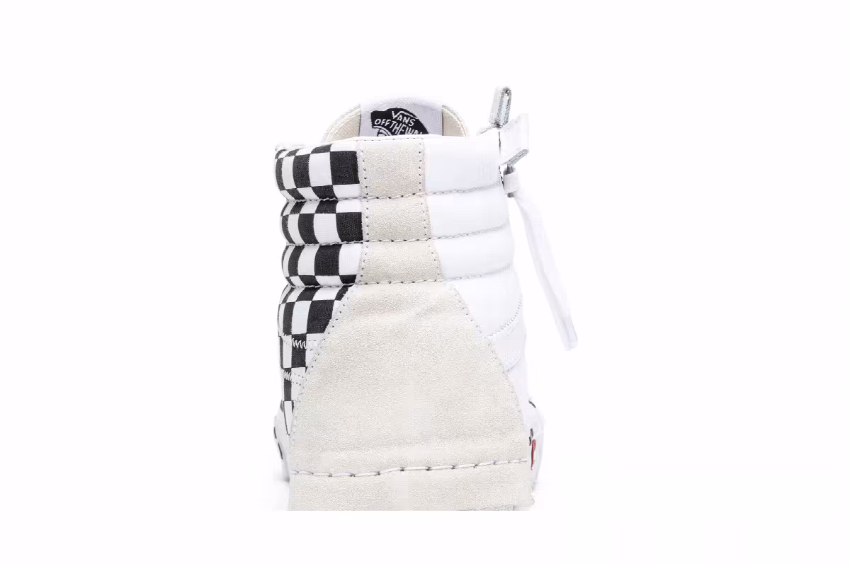 Vans SK8-Hi CAP LX Reissue White Checkerboard, view 8