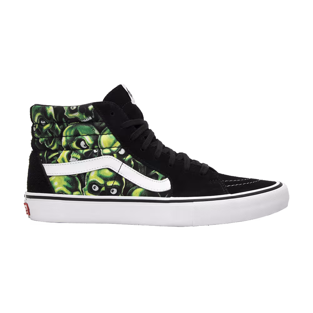 Supreme x Vans Sk8-Hi Glow-In-The-Dark Skull Pile