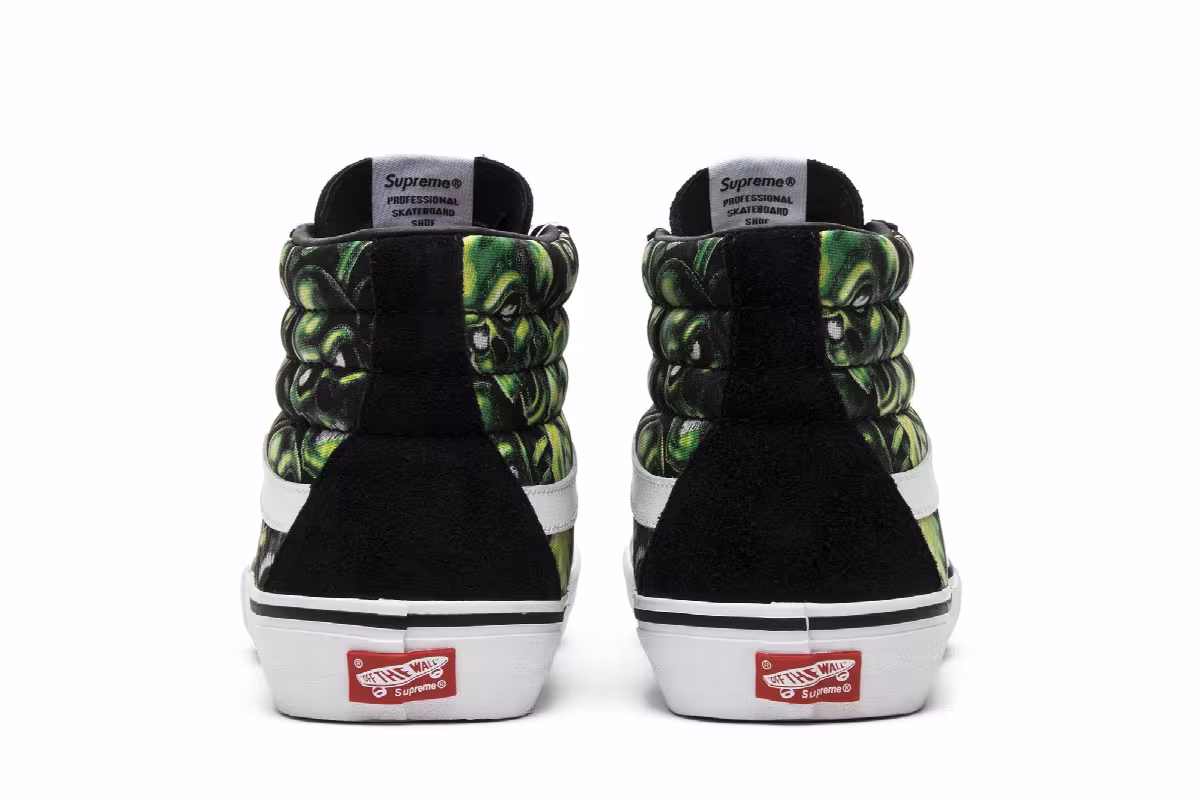 Supreme x Vans Sk8-Hi Glow-In-The-Dark Skull Pile, view 7