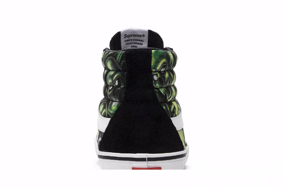 Supreme x Vans Sk8-Hi Glow-In-The-Dark Skull Pile, view 8