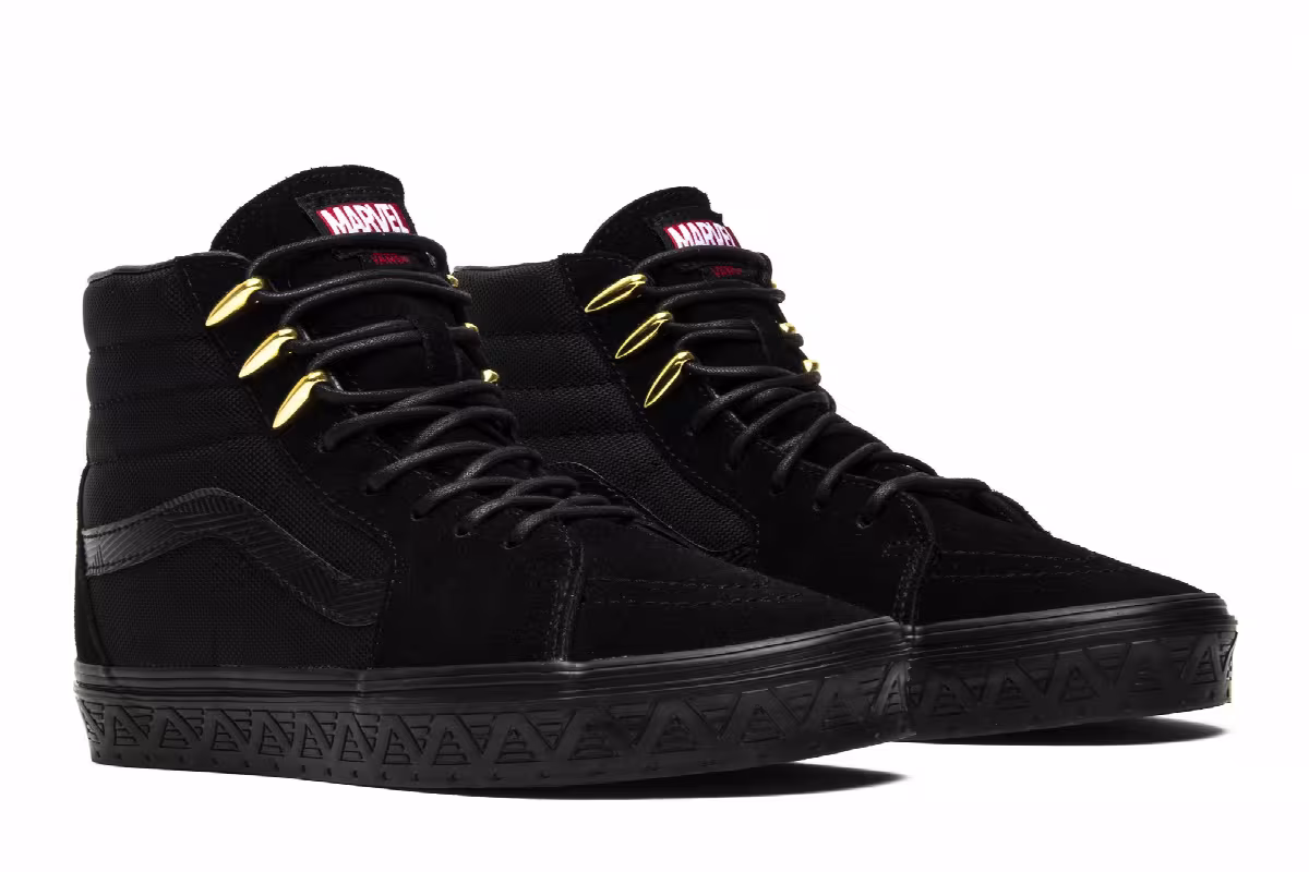 Marvel x Vans SK8-HI Black Panther, view 9
