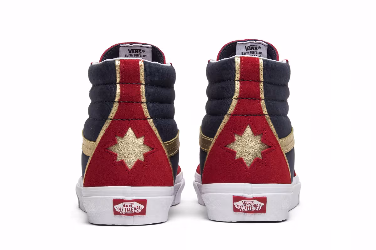 Marvel x Vans SK8-Hi Captain Marvel, view 7