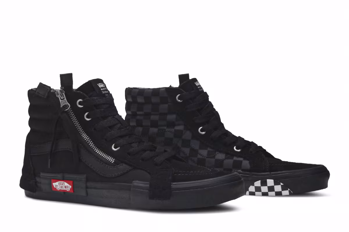 Vans SK8-Hi CAP LX Reissue Black Checkerboard, view 9