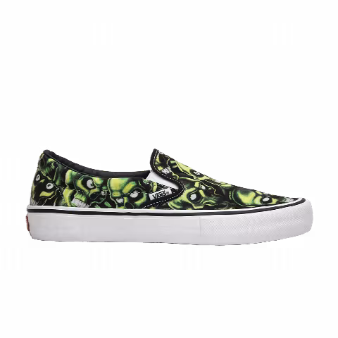 Supreme x Vans Slip-On 'Glow-In-The-Dark Skull Pile'