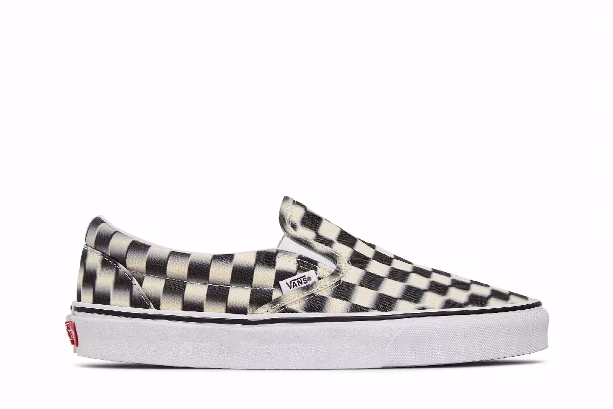 Vans Classic Slip-On Blur Check, view 2