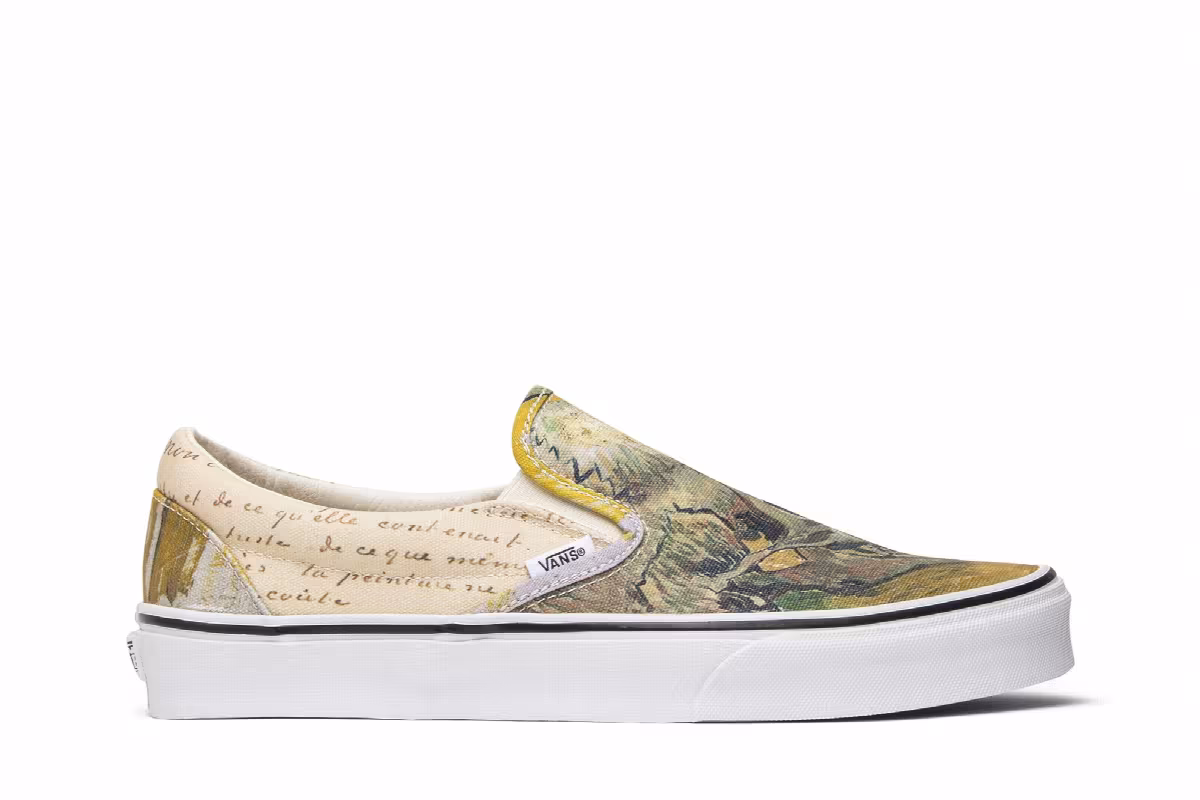 Vincent Van Gogh x Vans Slip-On Skull, view 2