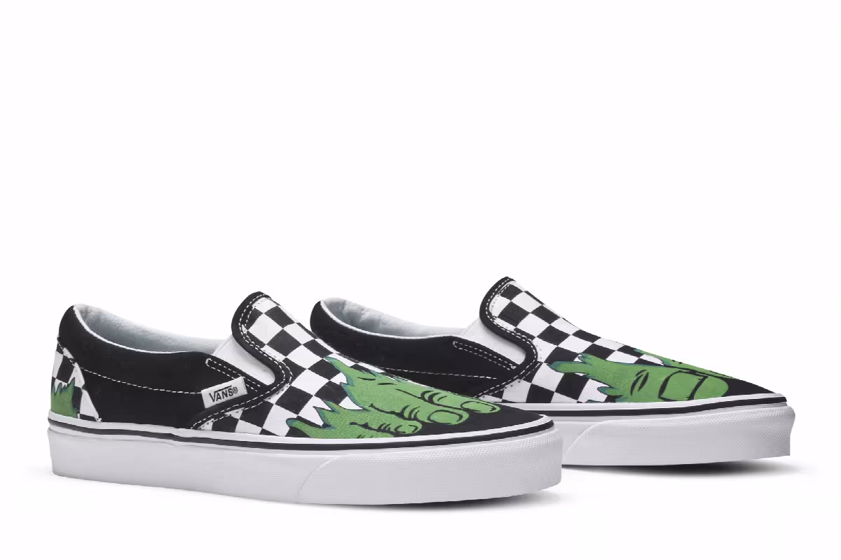 Marvel x Vans Classic Slip On Hulk, view 9
