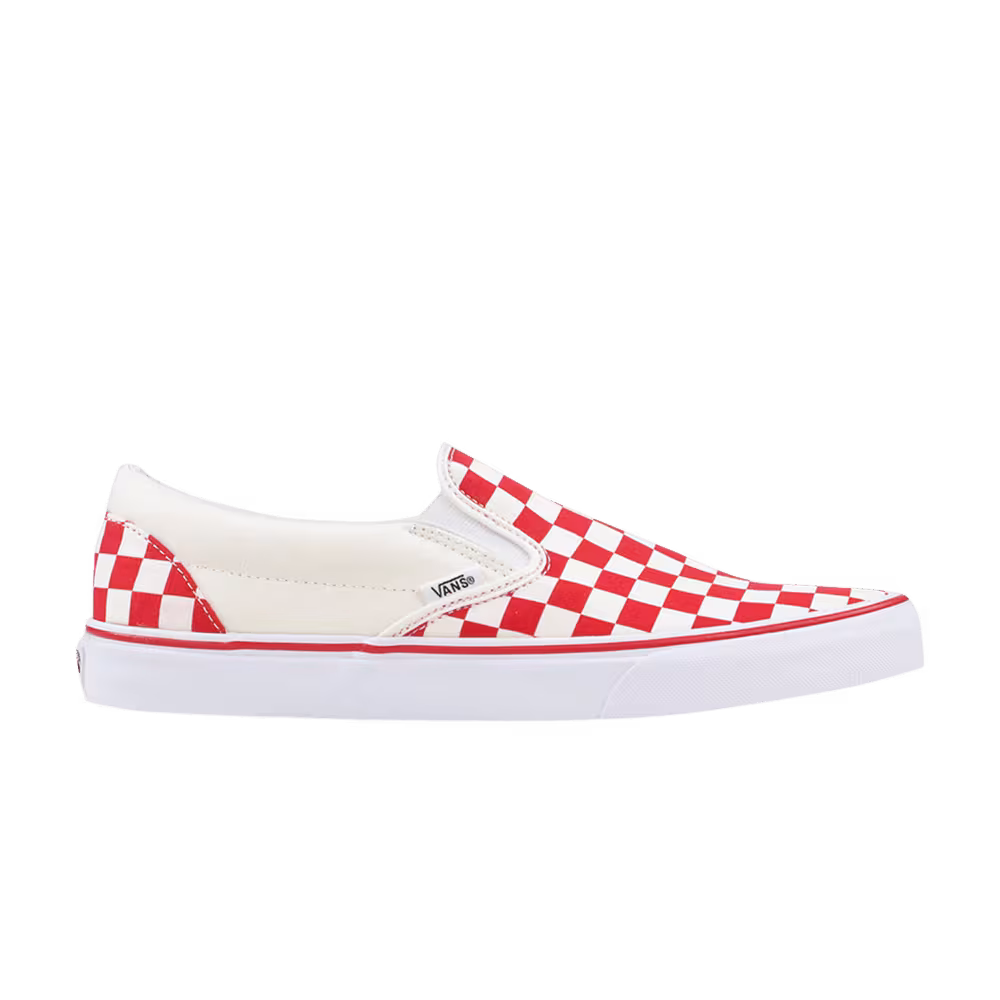 Vans Classic Slip-On Checkerboard Red