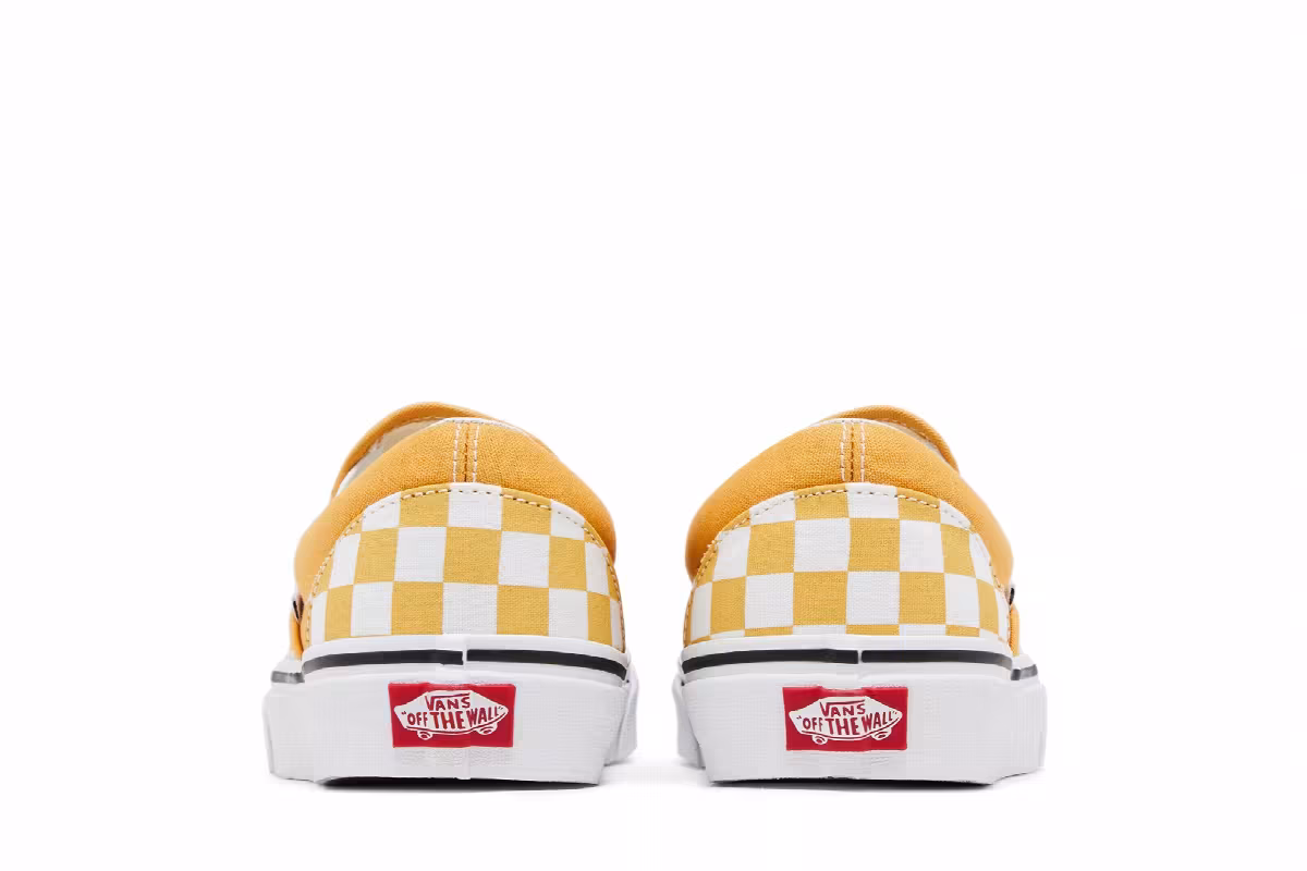 Vans Classic Slip On Ochre Checkerboard, view 7