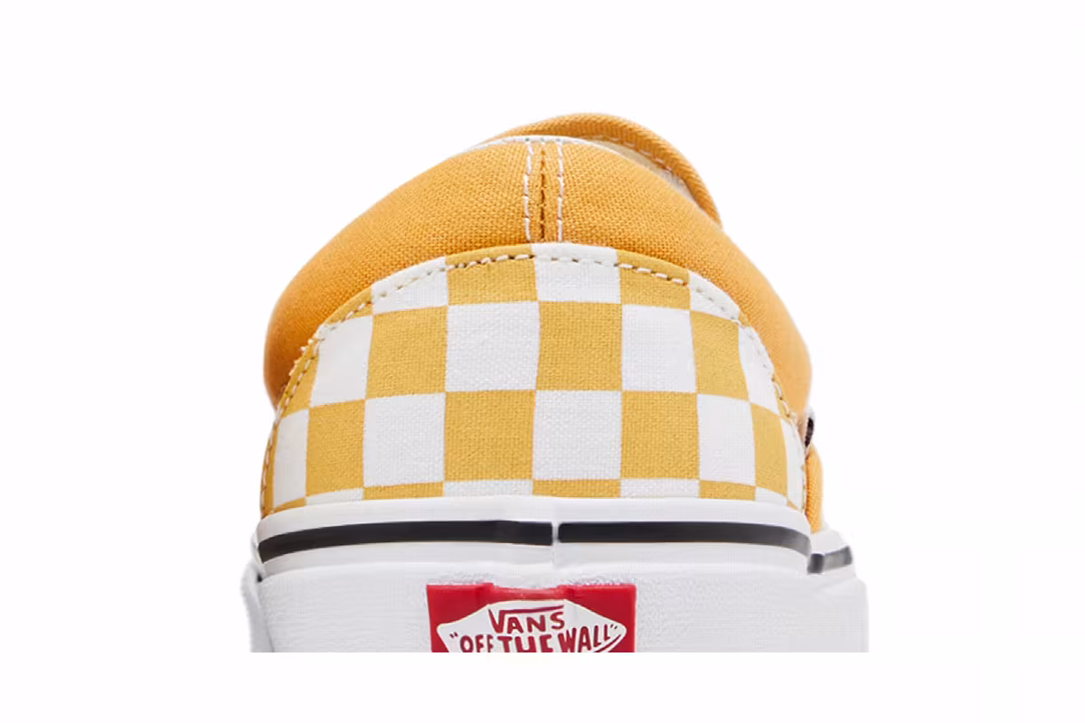Vans Classic Slip On Ochre Checkerboard, view 8