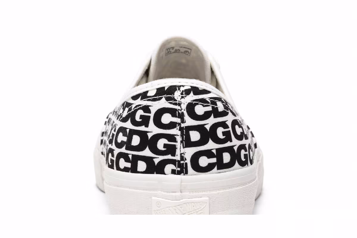 Comme des Garçons x Vans Authentic CDG Print - Black White 2018, view 8