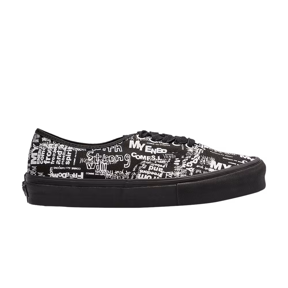 Comme des Garçons x Vans Authentic LX Graffiti - Black