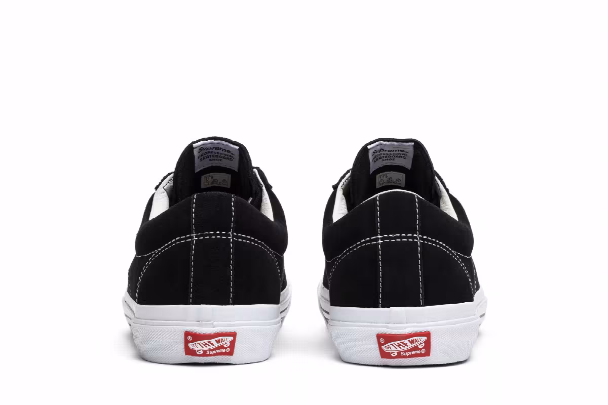 Supreme x Vans Sid Pro Black, view 7
