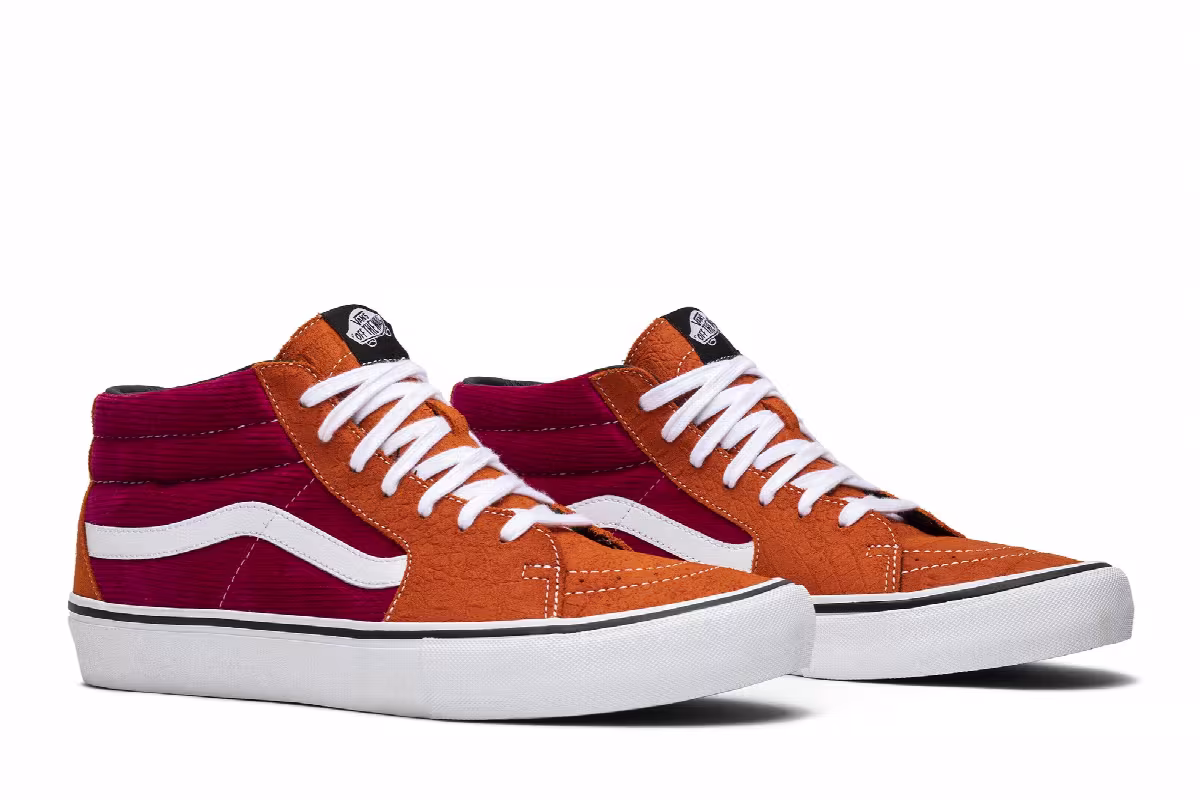 Supreme x Vans Sk8 Mid Pro Corduroy Croc, view 9