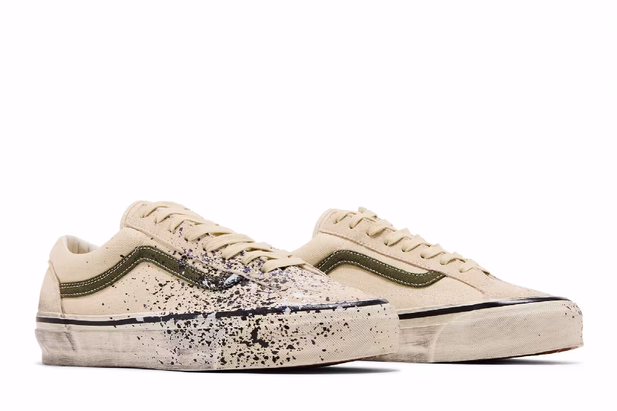 Vans Premium Old Skool 36 Paint Splatter Turtledove, view 9