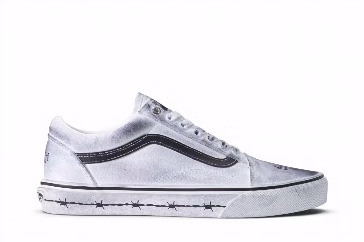 Travis Barker x Vans Old Skool White, view 2
