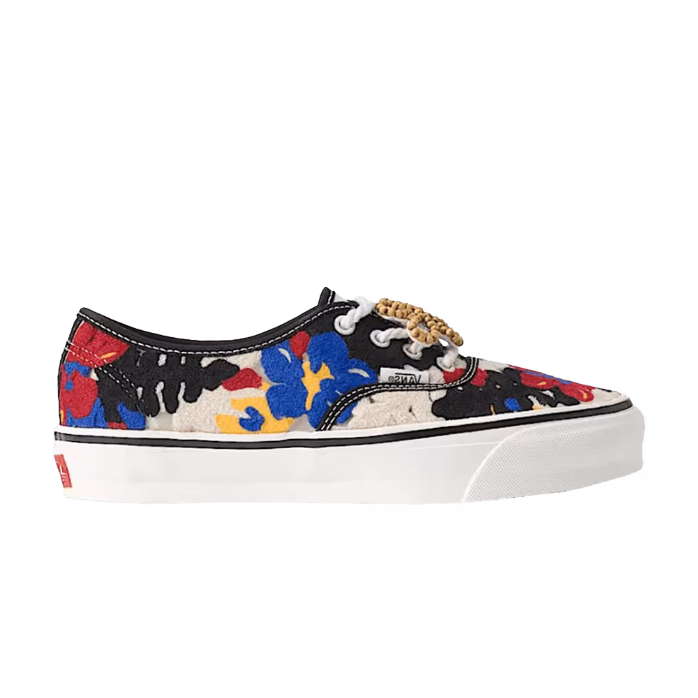 Vans Premium Authentic Needlework White Red Blue