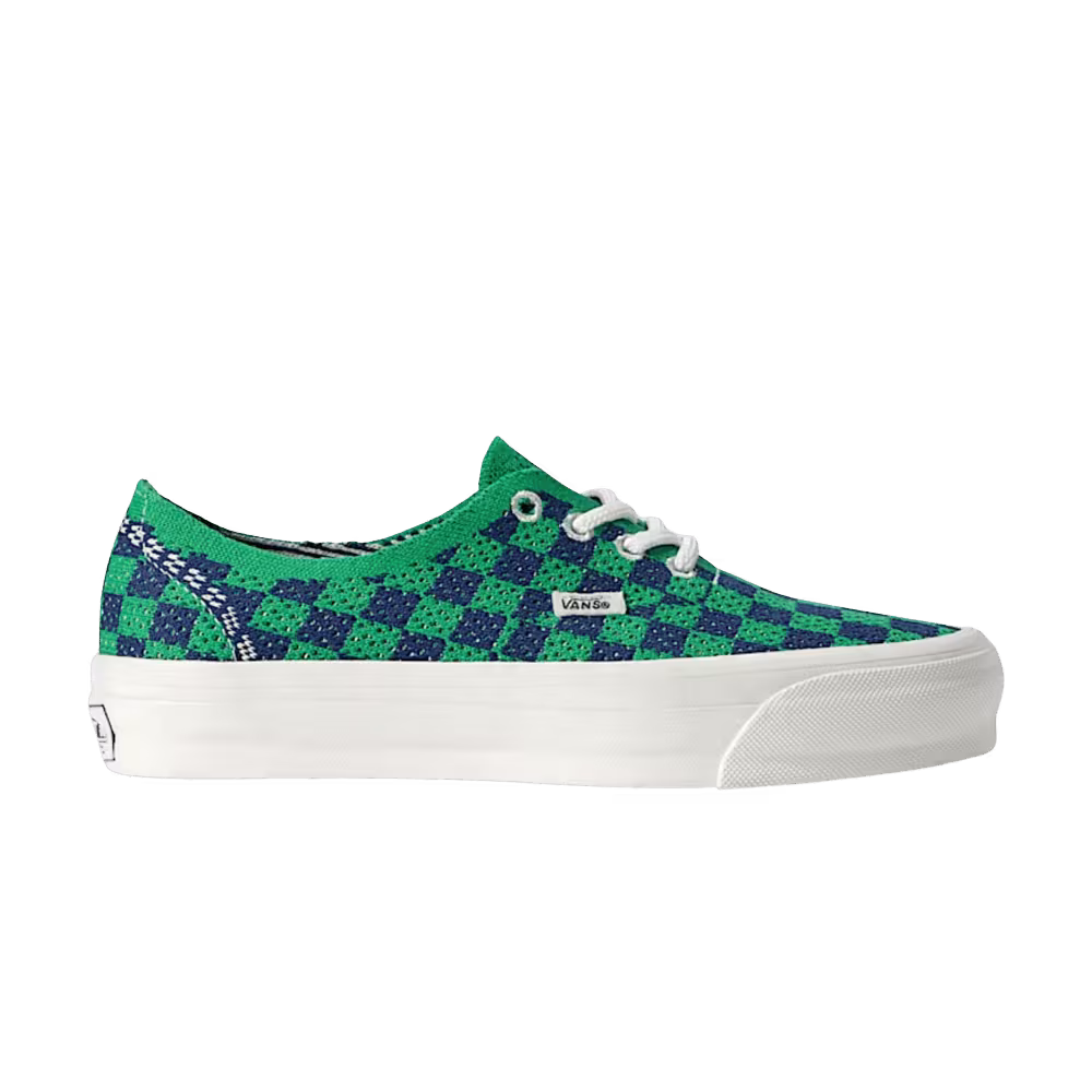 Vans LX Authentic 44 EK Punk Check Green Navy