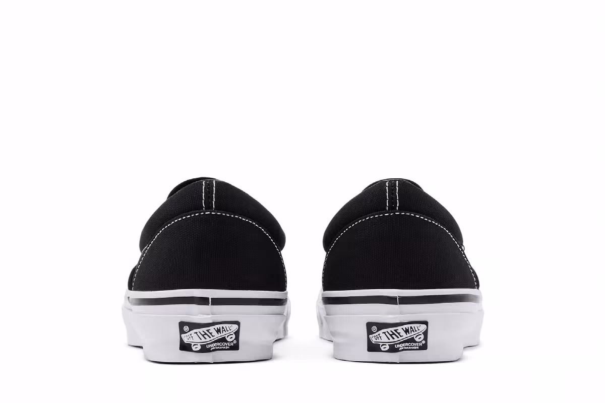 Undercover x Vans Classic Slip-On Black White, view 7