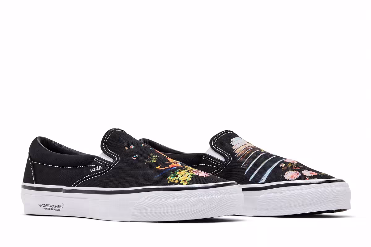 Undercover x Vans Classic Slip-On Black White, view 9