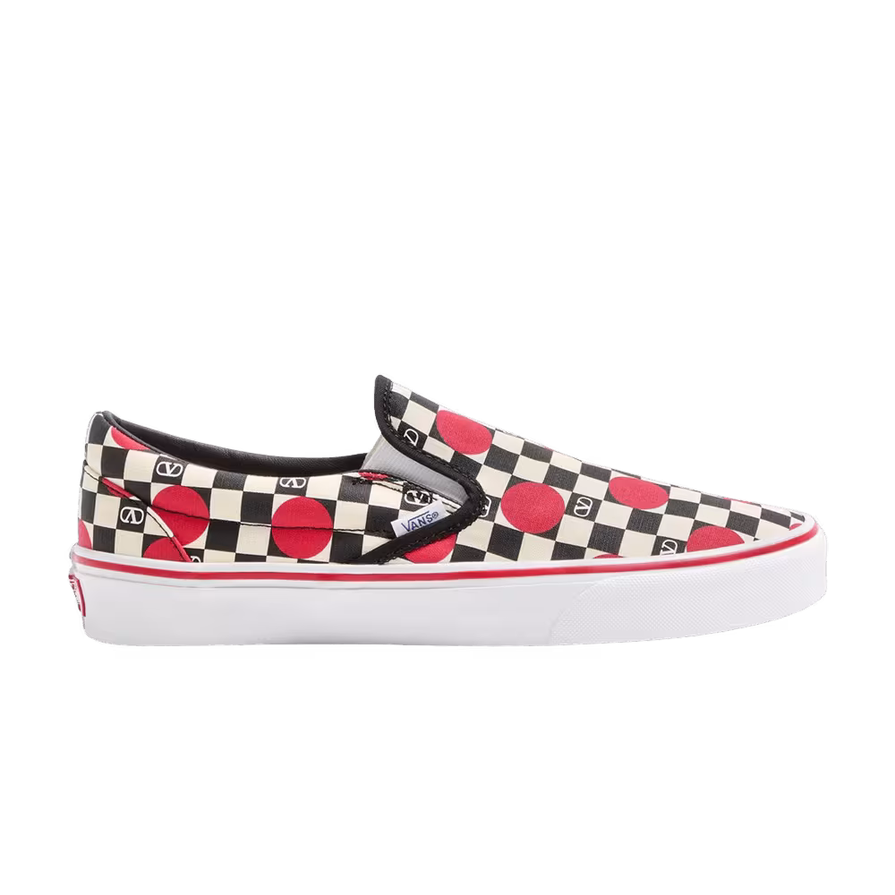 Valentino Garavani x Vans Classic Slip-On Big Dots - Black White Red