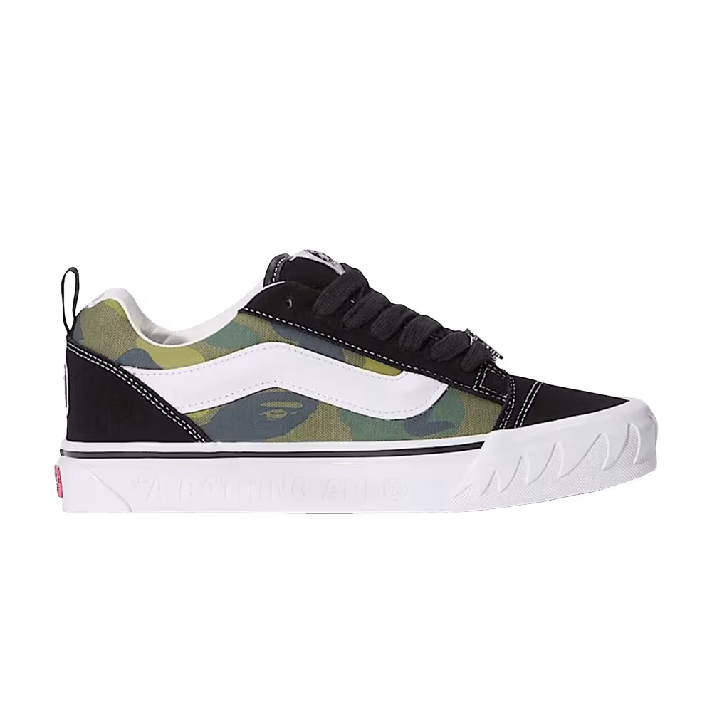 BAPE x Vans Premium Knu Skool Camo Green