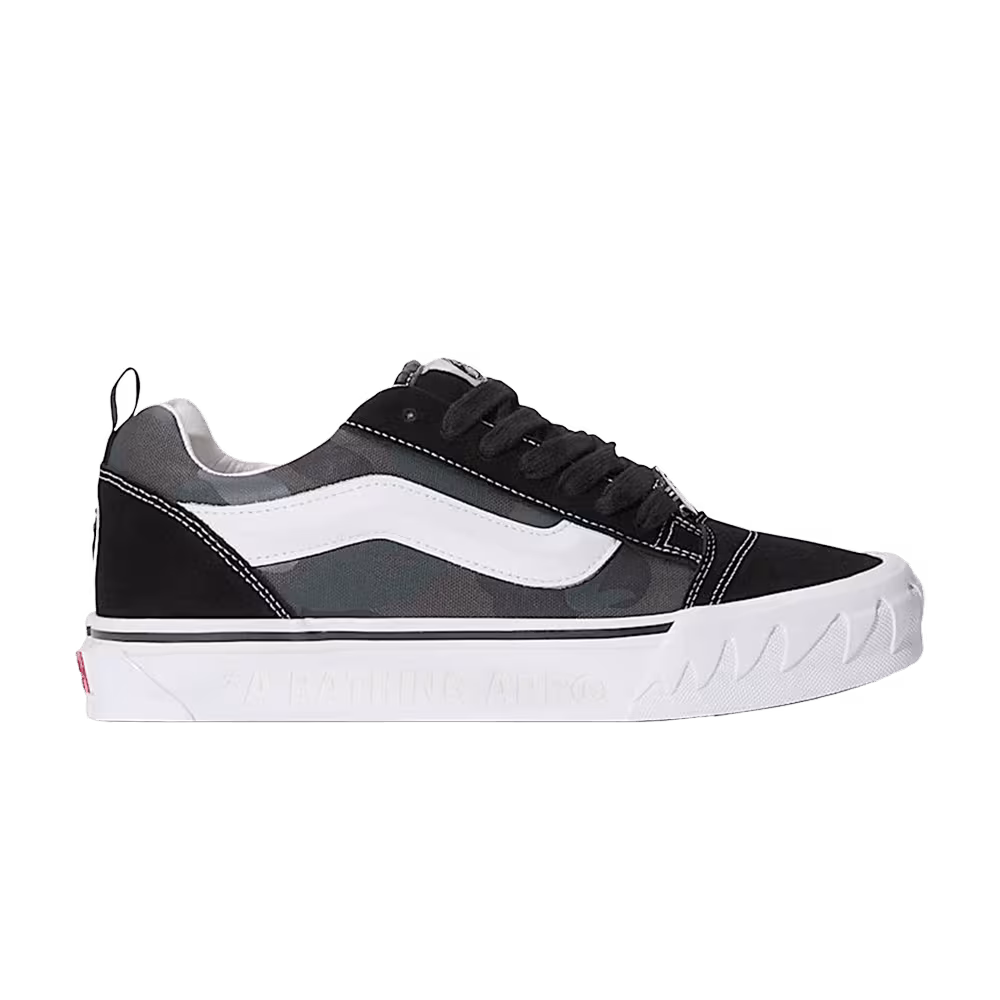 BAPE x Vans Premium Knu Skool Camo Black