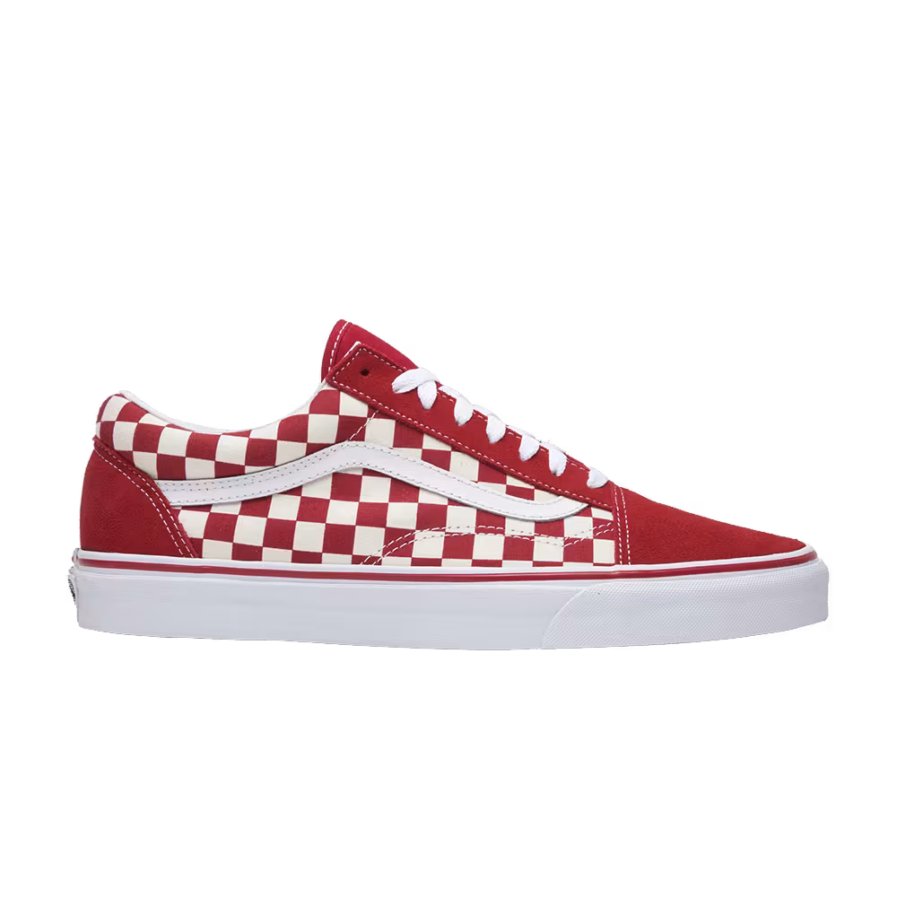 Vans Old Skool Red Checkerboard