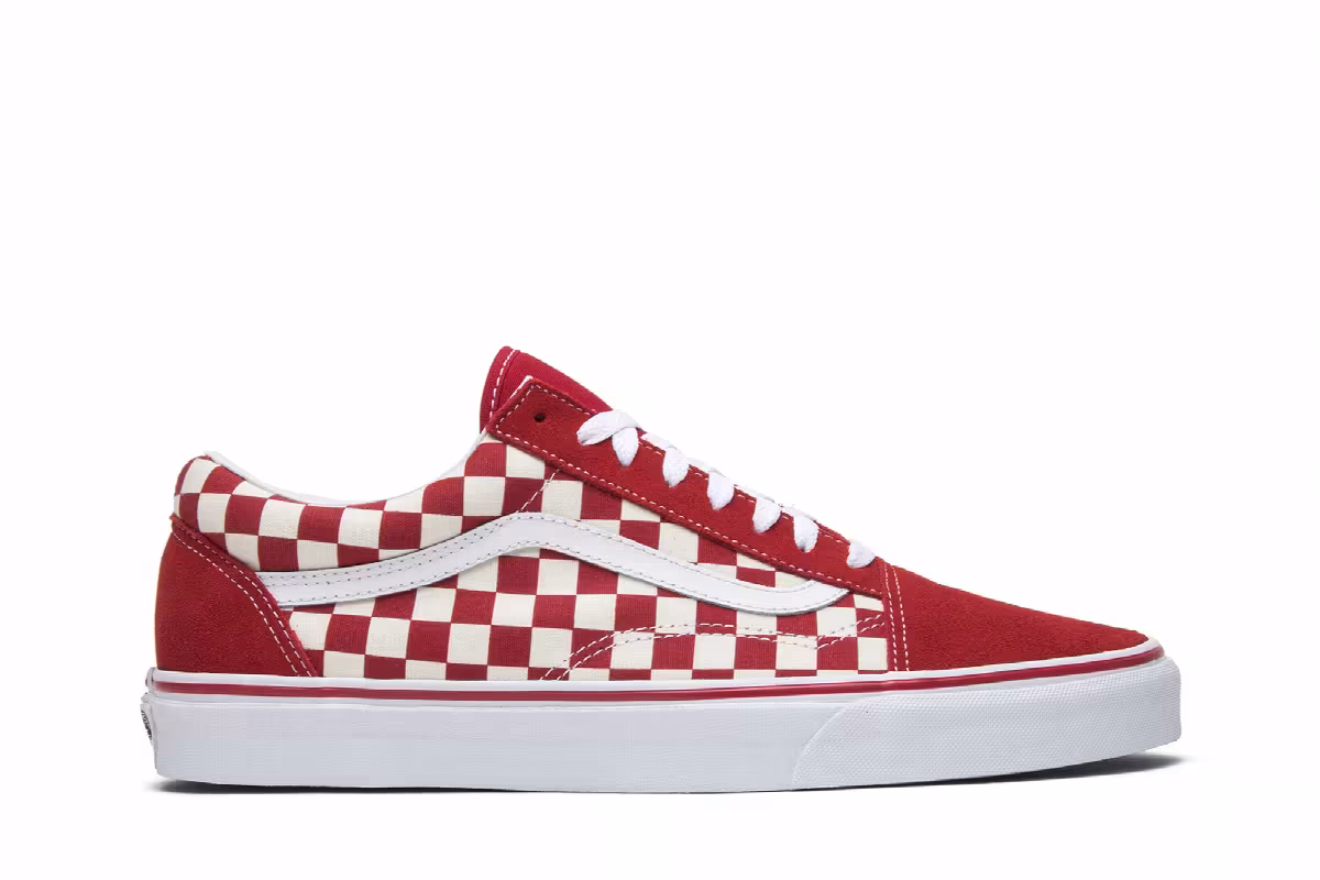 Vans Old Skool Red Checkerboard, view 2