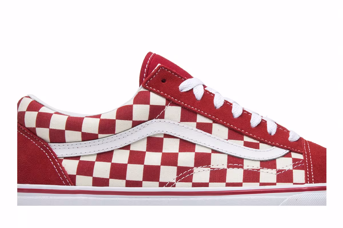 Vans Old Skool Red Checkerboard, view 3