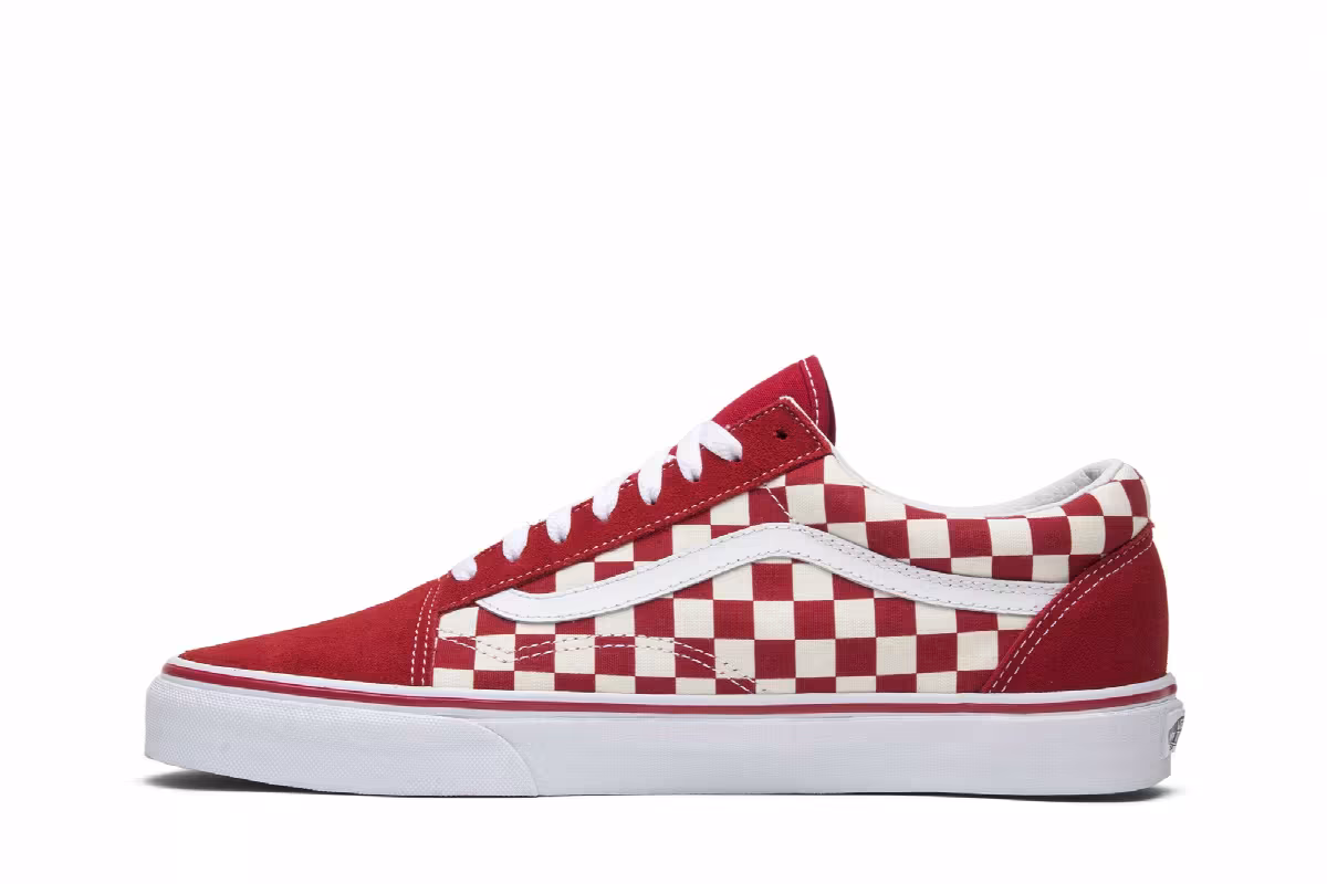 Vans Old Skool Red Checkerboard, view 4