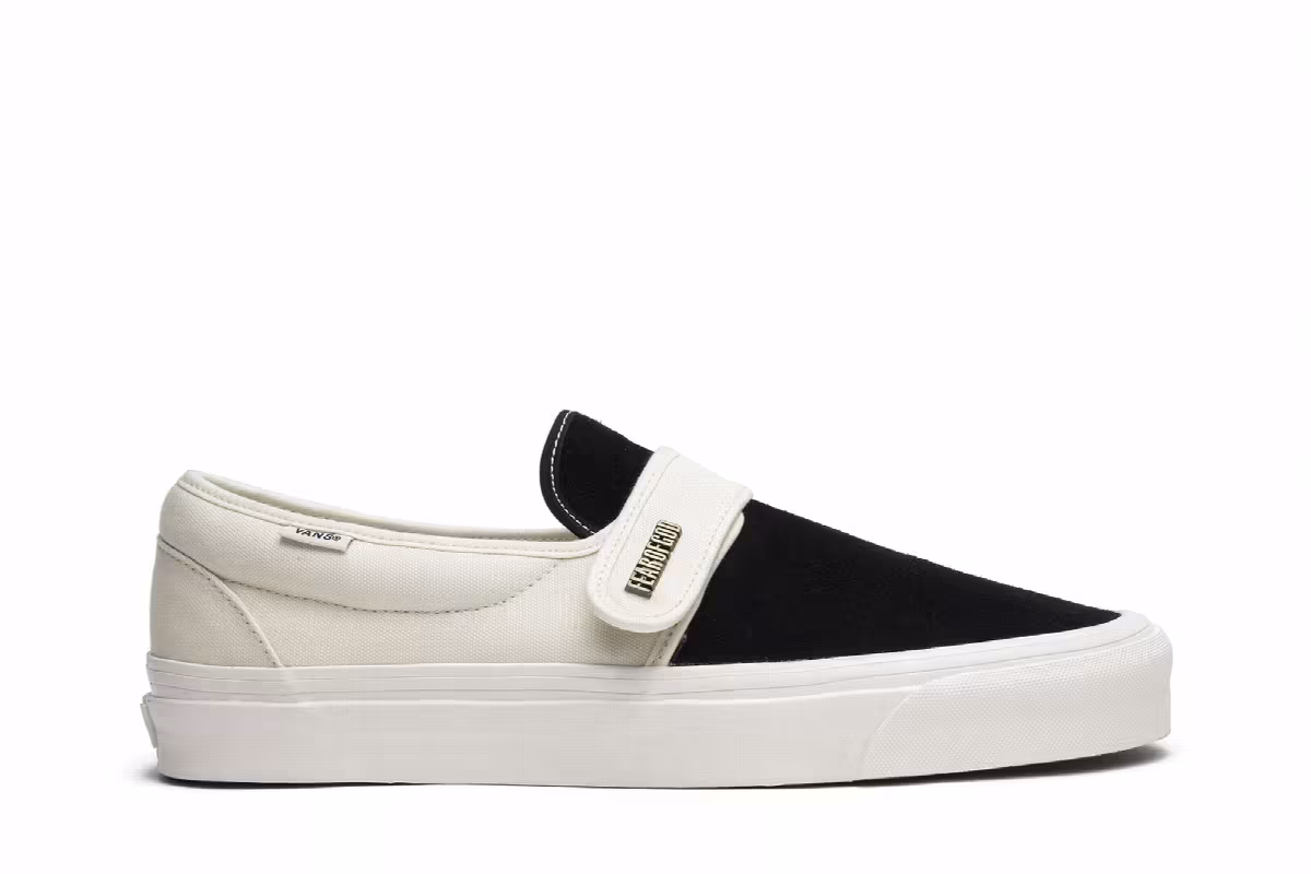 Fear of God x Vans Slip-On 47 DX Black White, view 2