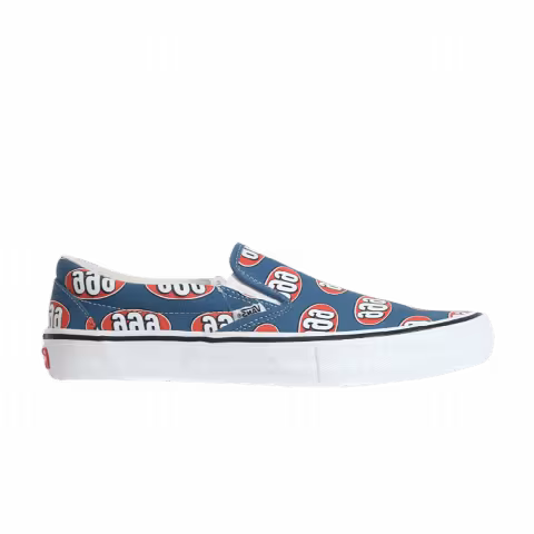 Supreme x Vans Slip-On 'Navy 666'