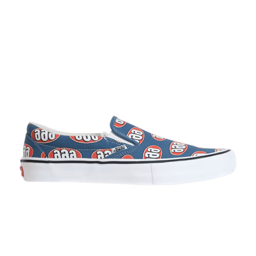 Supreme x Vans Slip-On Navy 666
