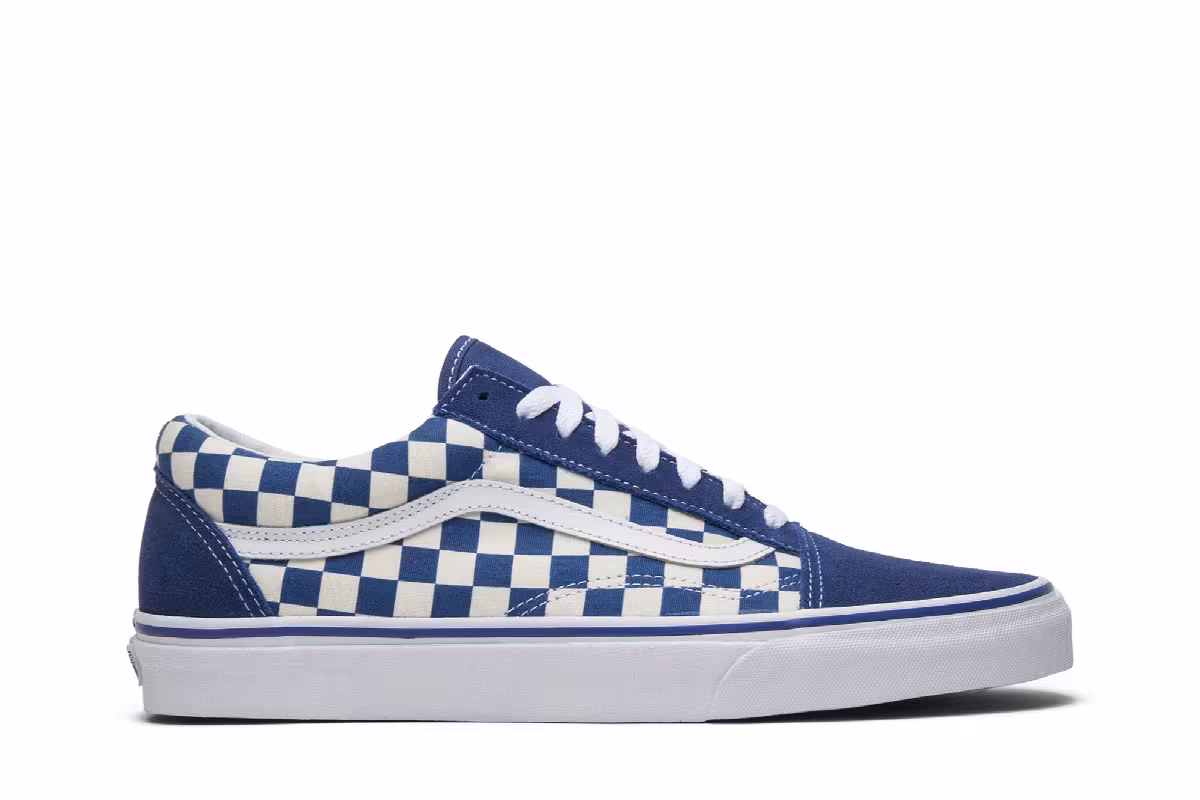 Vans Old Skool Blue Checkerboard, view 2