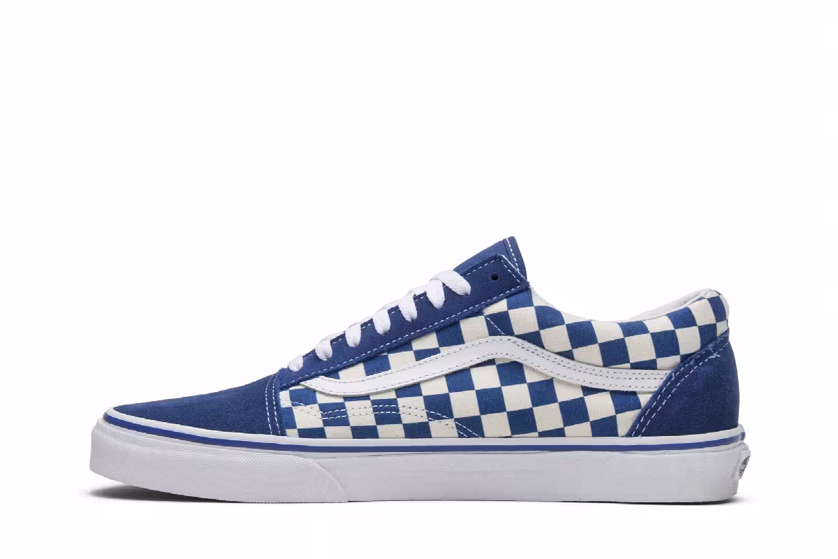 Vans Old Skool Blue Checkerboard, view 4