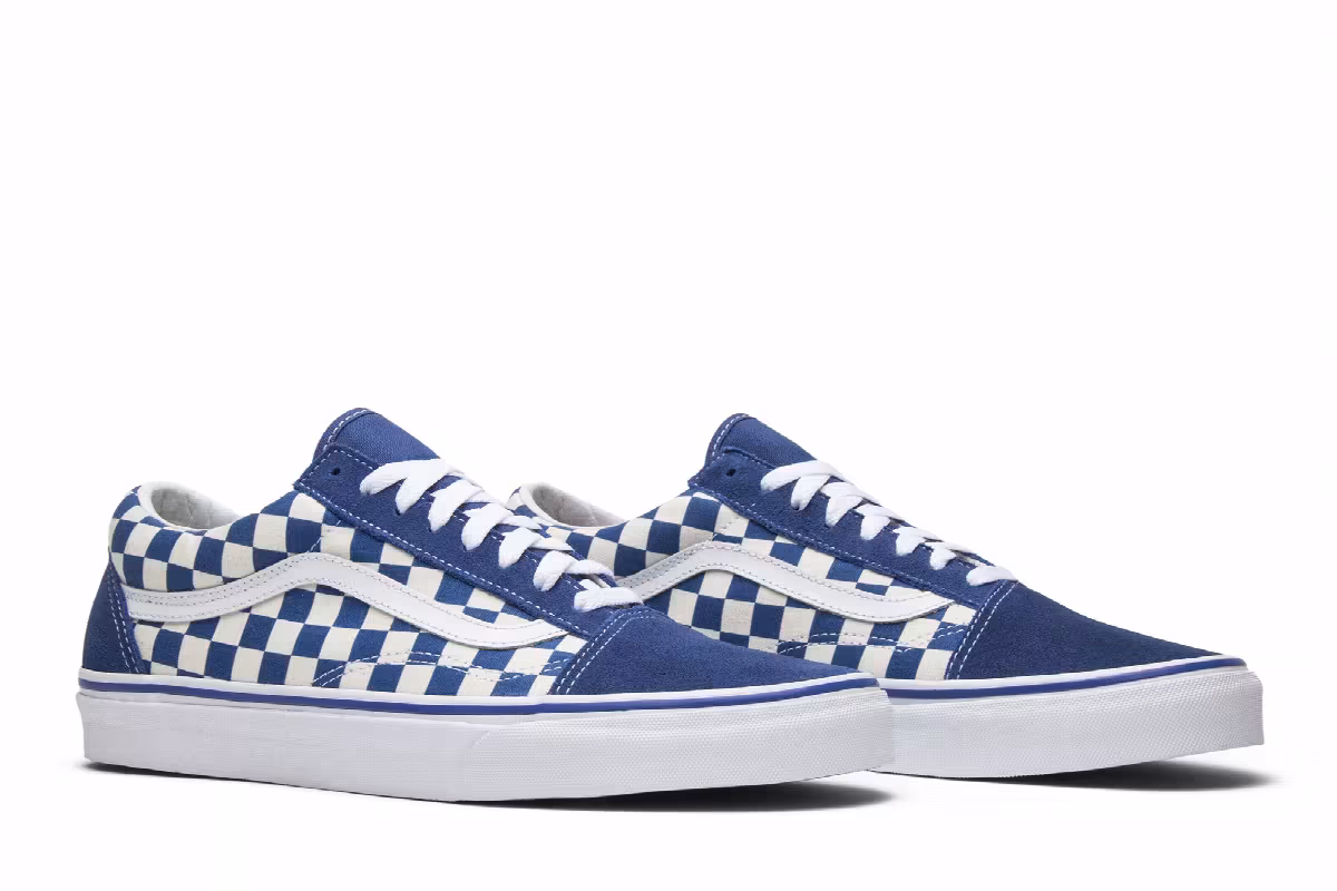 Vans Old Skool Blue Checkerboard, view 9