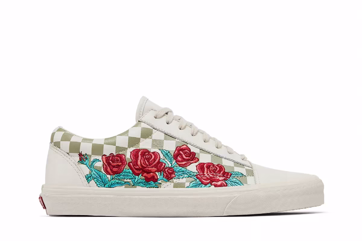 Vans Old Skool DX Rose Embroidery, view 2
