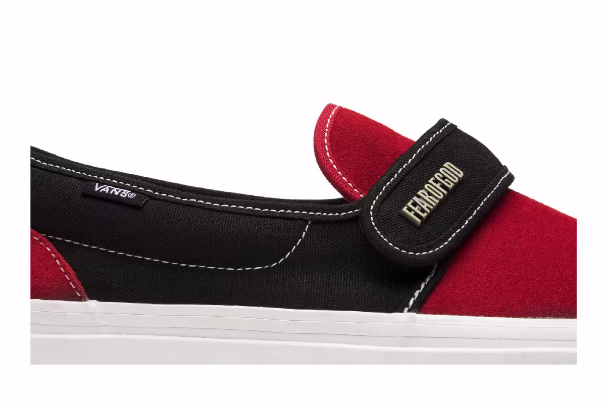 Fear of God x Vans Slip-On 47 DX Collection 2 Red Black, view 3