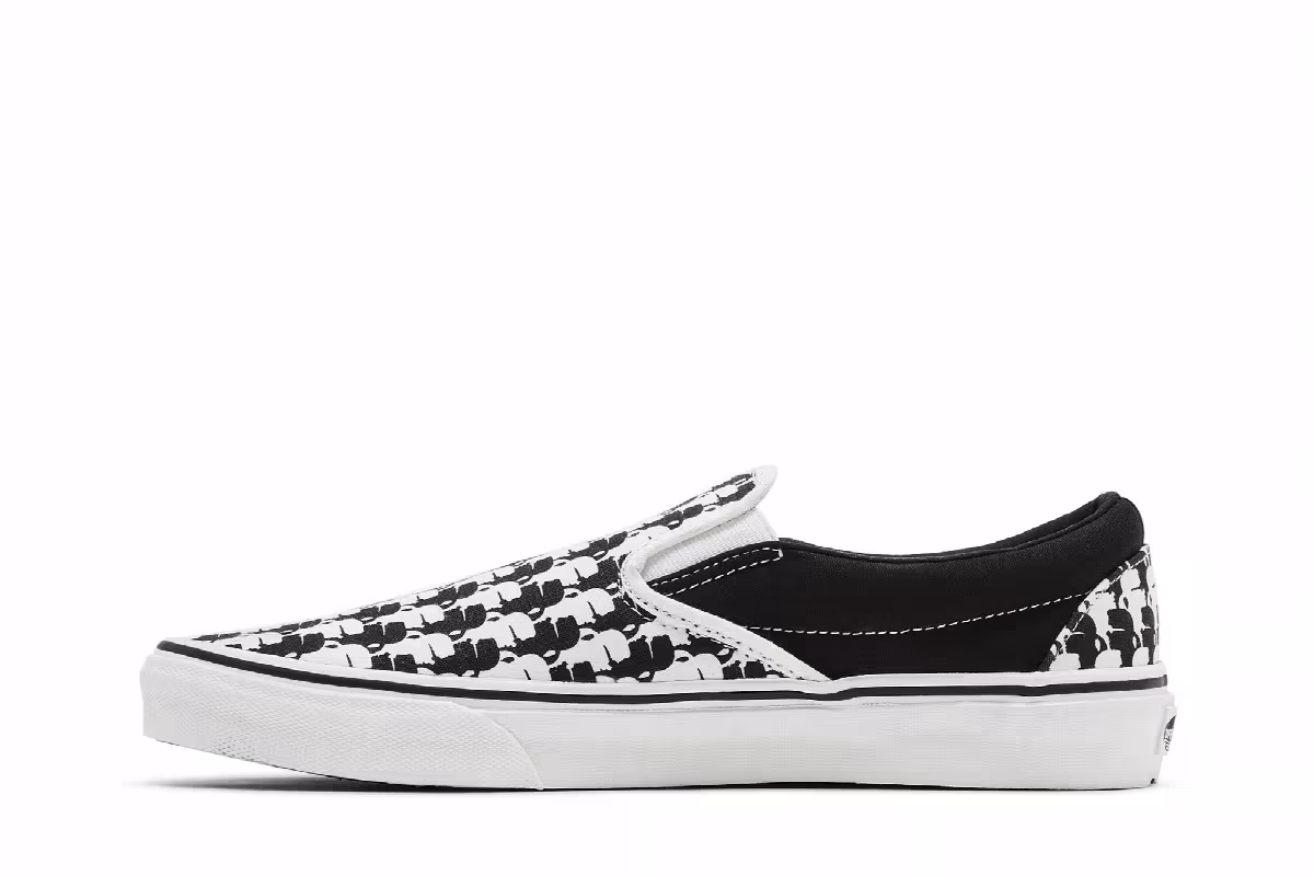 Karl Lagerfeld x Vans Classic Slip-On True White, view 4